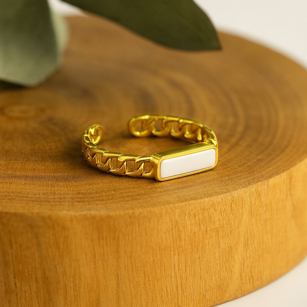 Gold Chain Design Ring