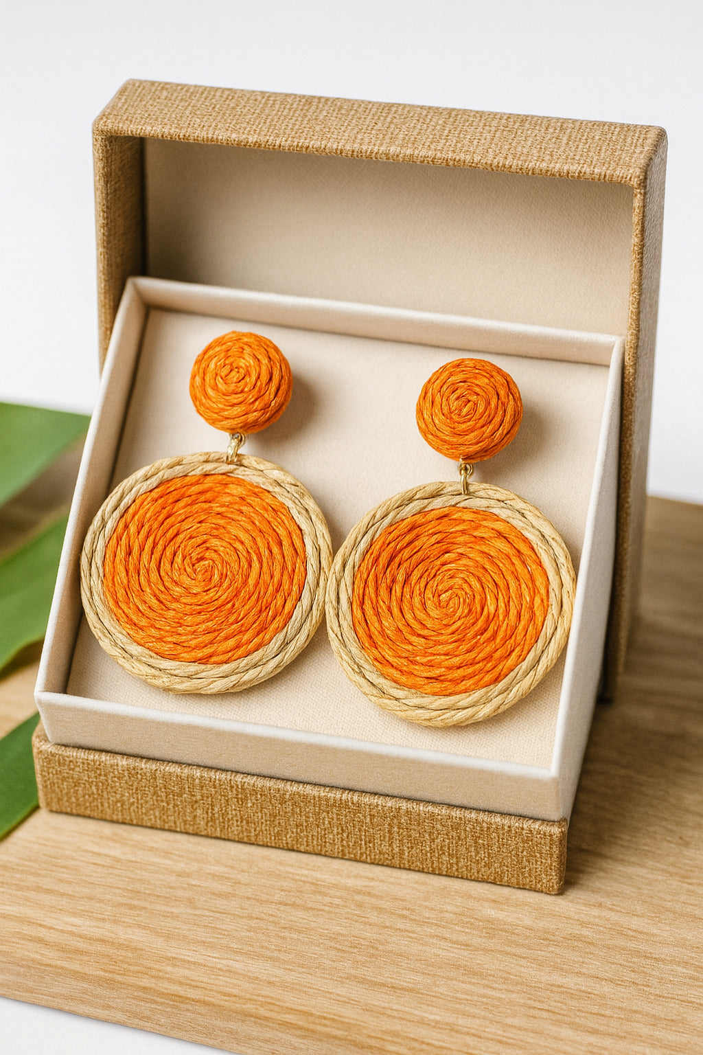 Orange Summer Earrings