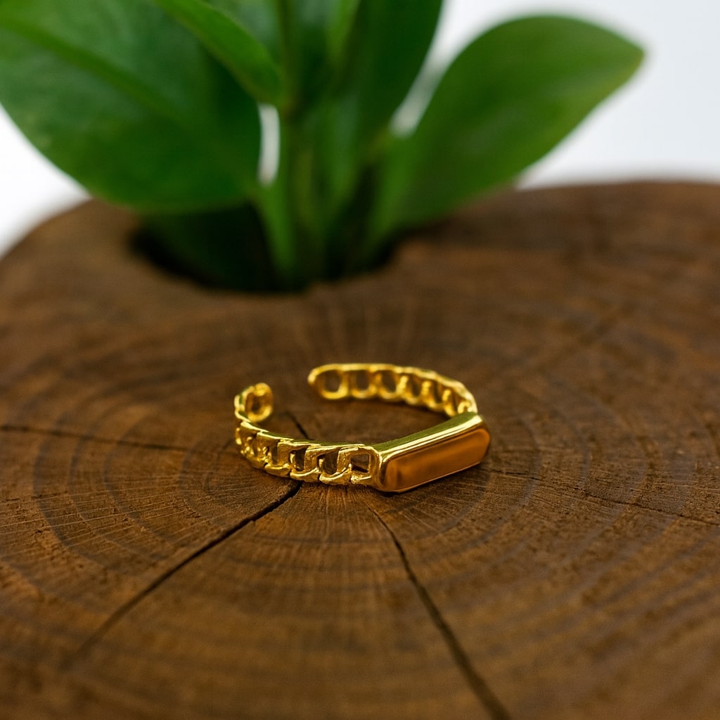 Gold Chain Design Ring