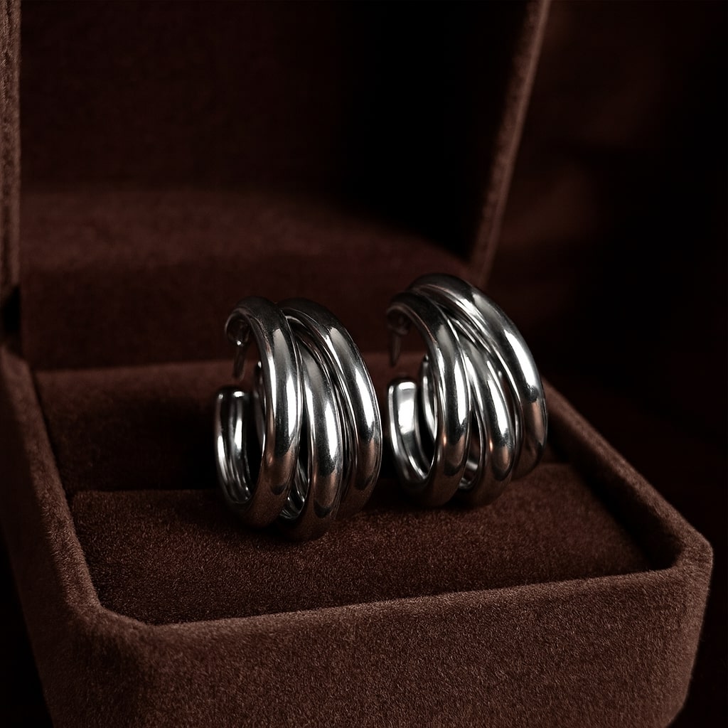 Triple Hoop Earrings
