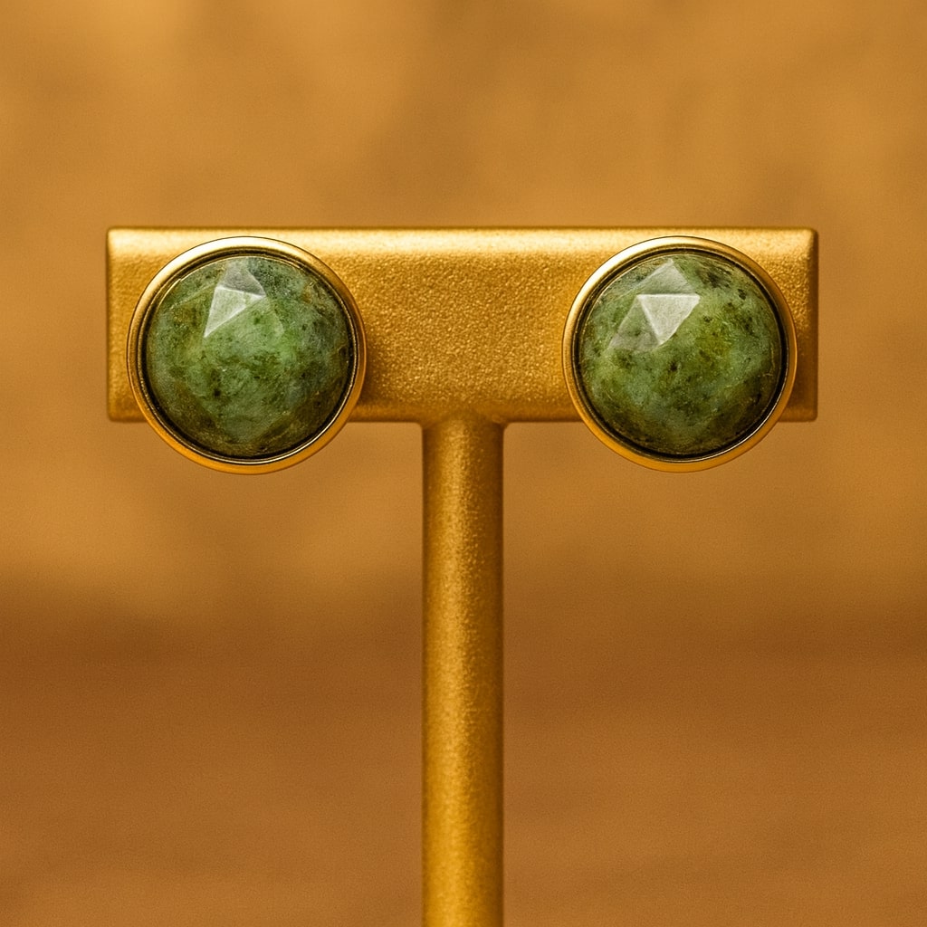 Gemstone Stud Earrings