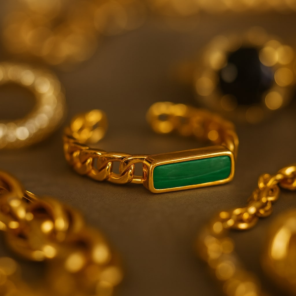 Gold Chain Design Ring