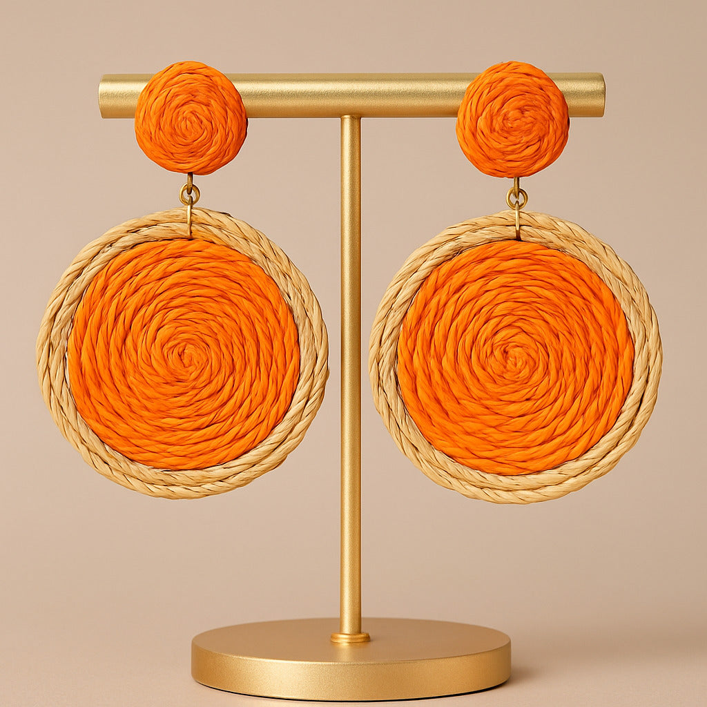 Orange Summer Earrings