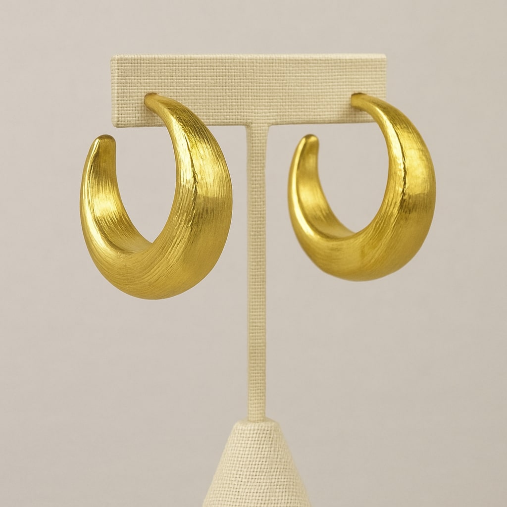 Crescent Hoop Earrings