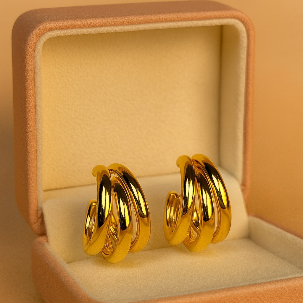 Triple Hoop Earrings