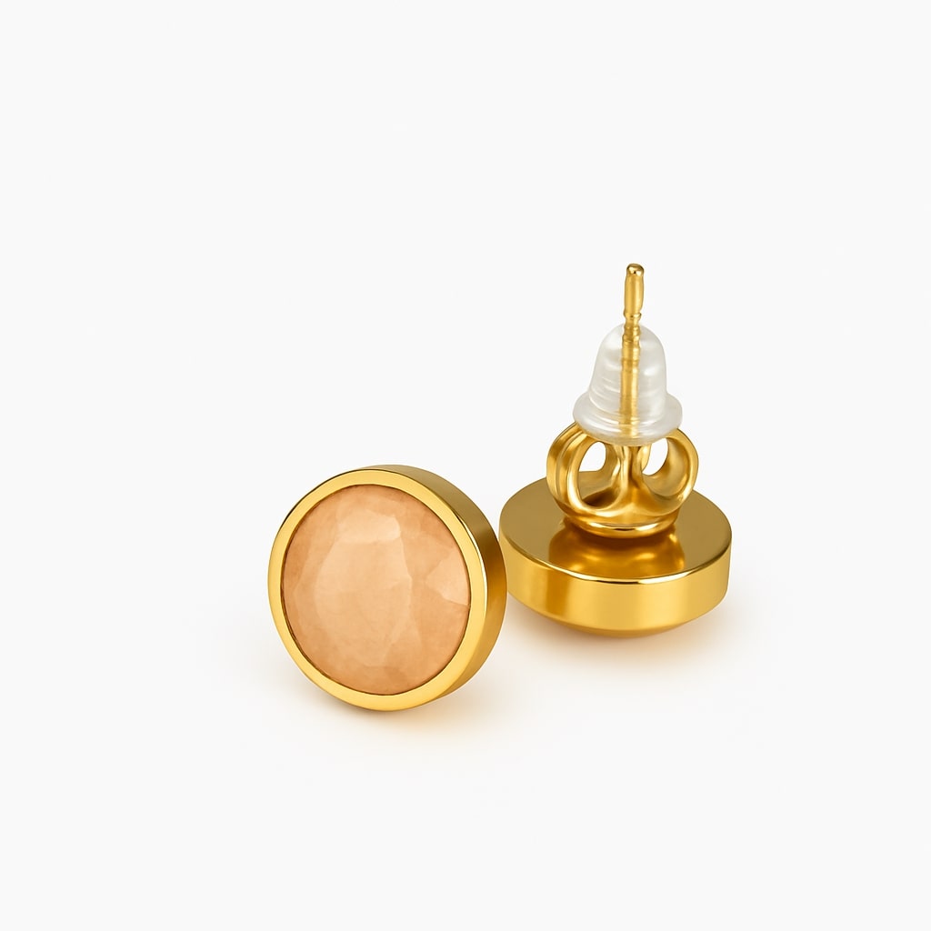Gemstone Stud Earrings