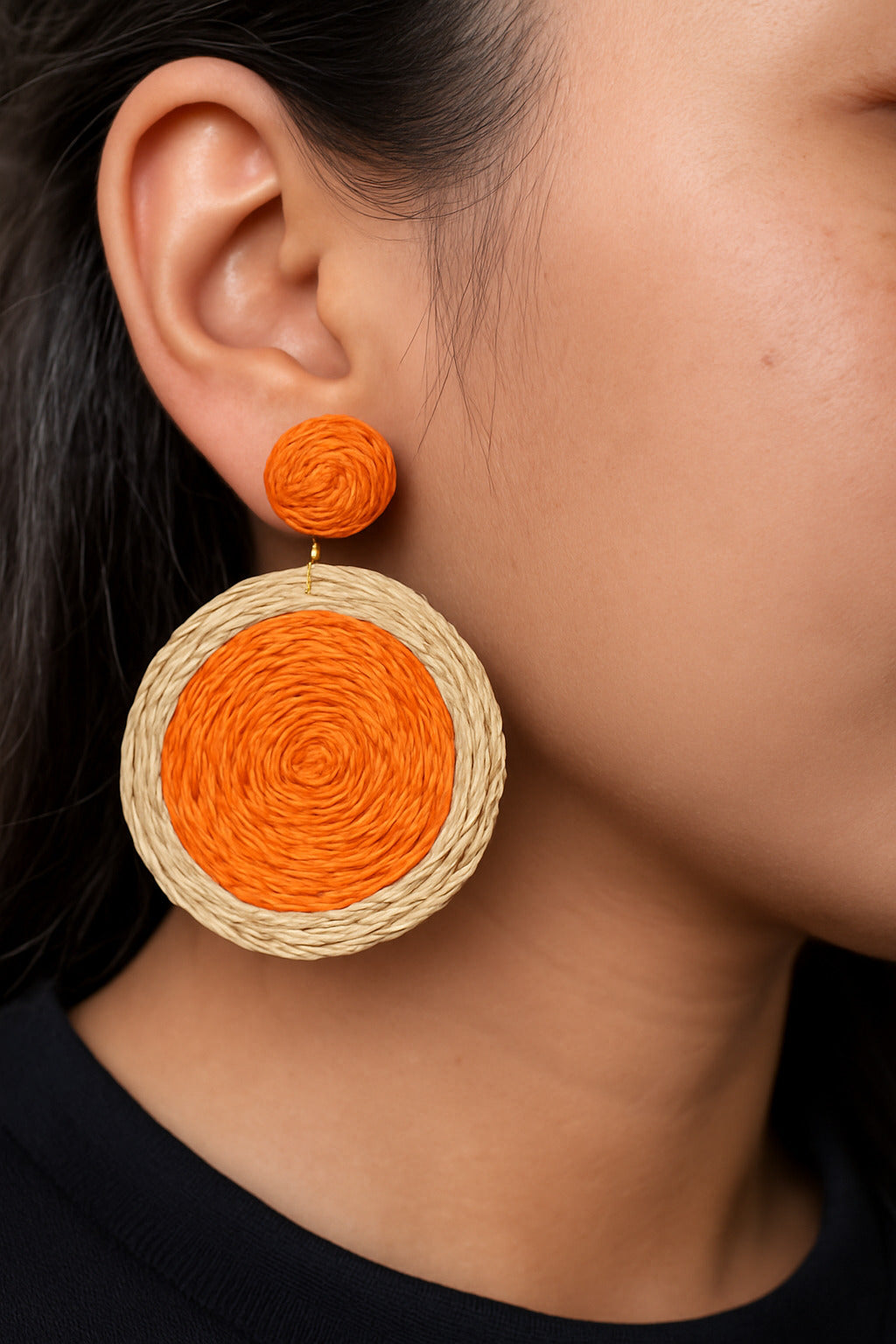 Orange Summer Earrings