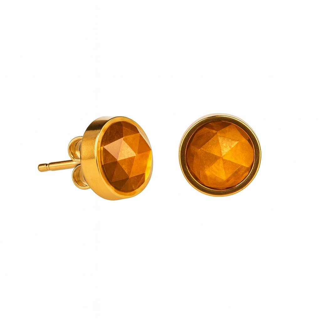 Gemstone Stud Earrings