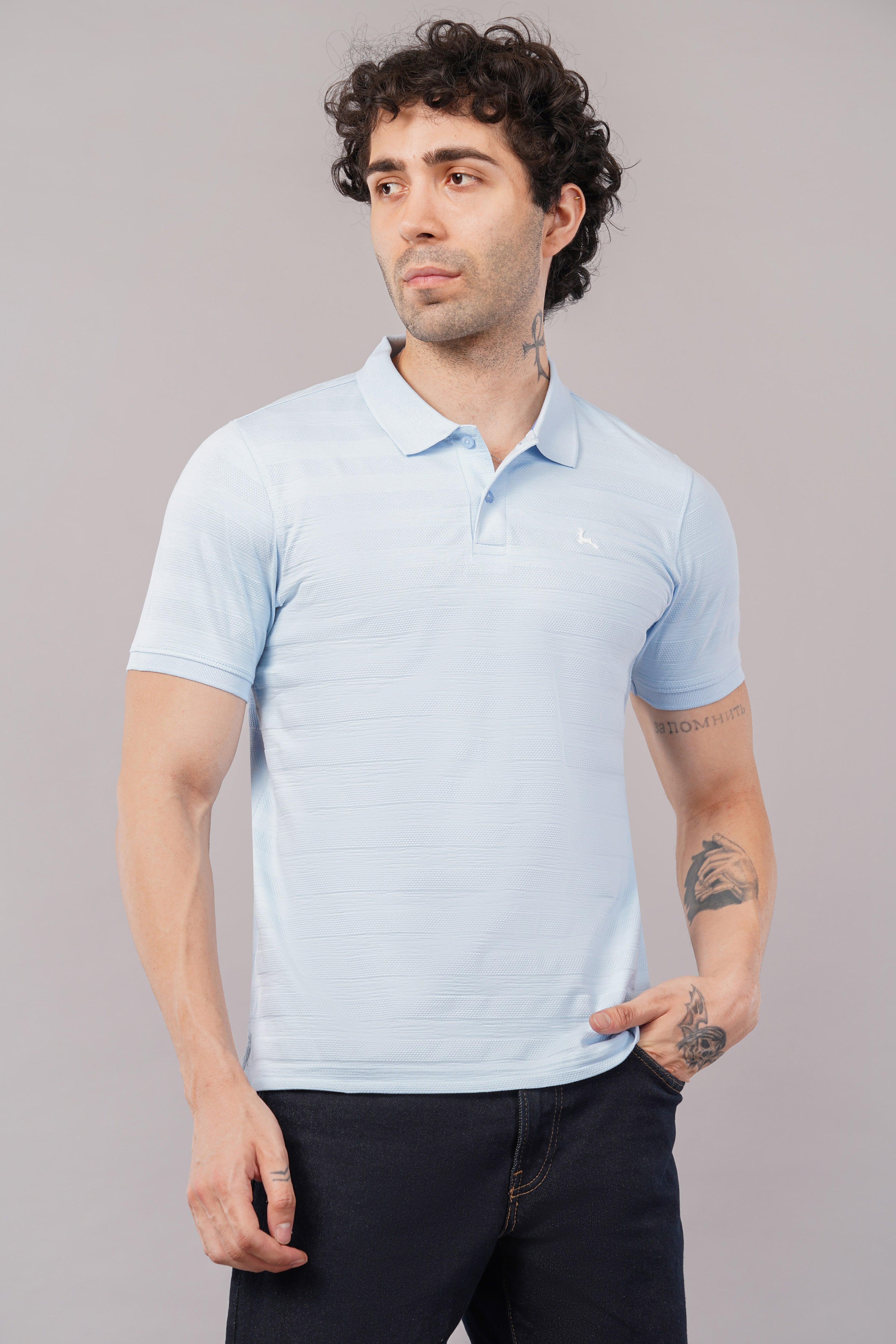 Solid POLO half sleeve t-shirt