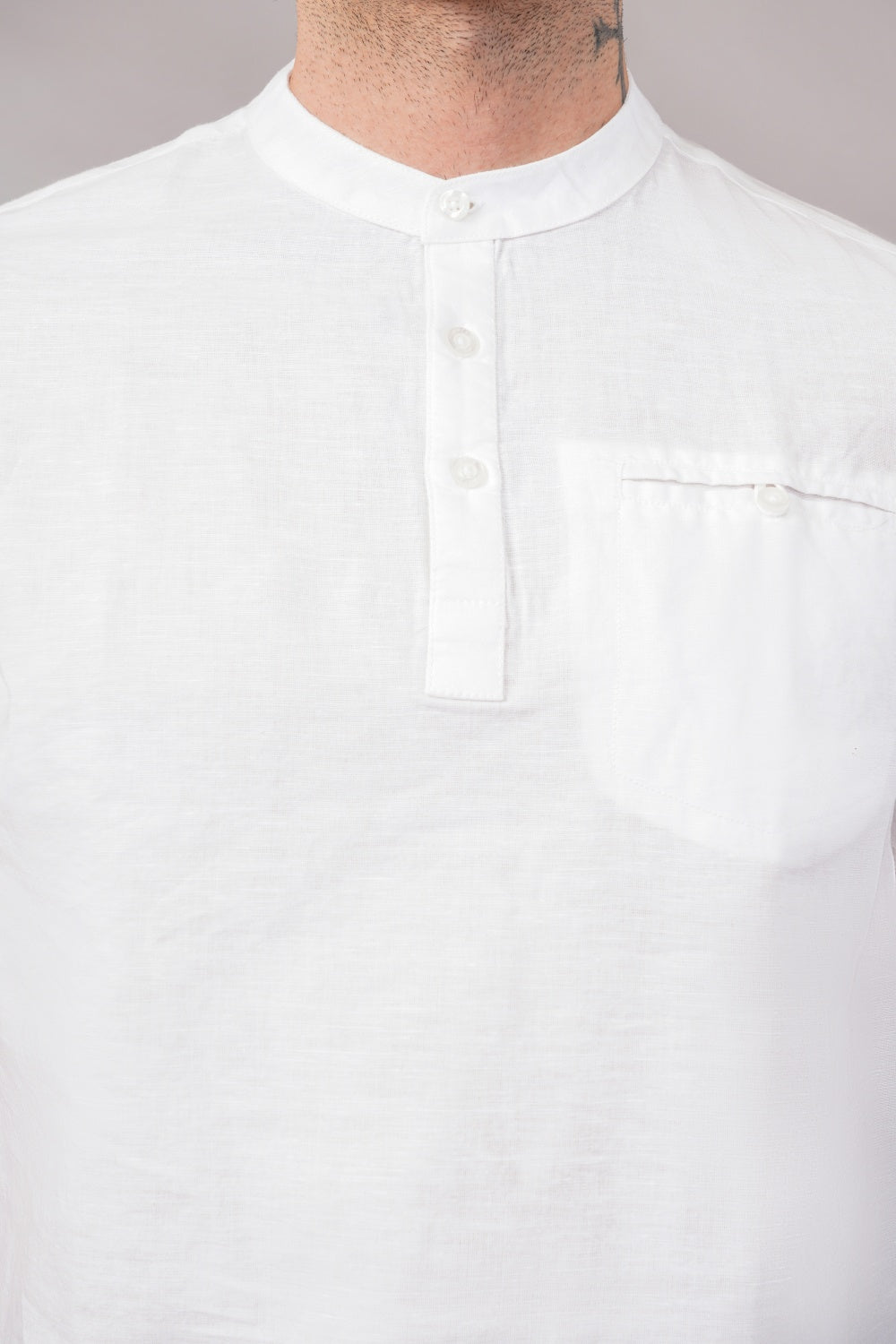 Parx White Solid Round Neck Half Sleeve T-shirt