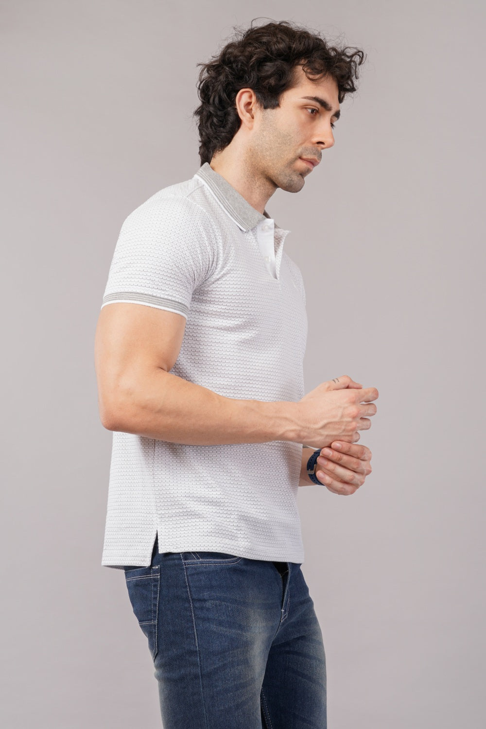 Parx Half Sleeve Sleeve Design Polo T-shirt