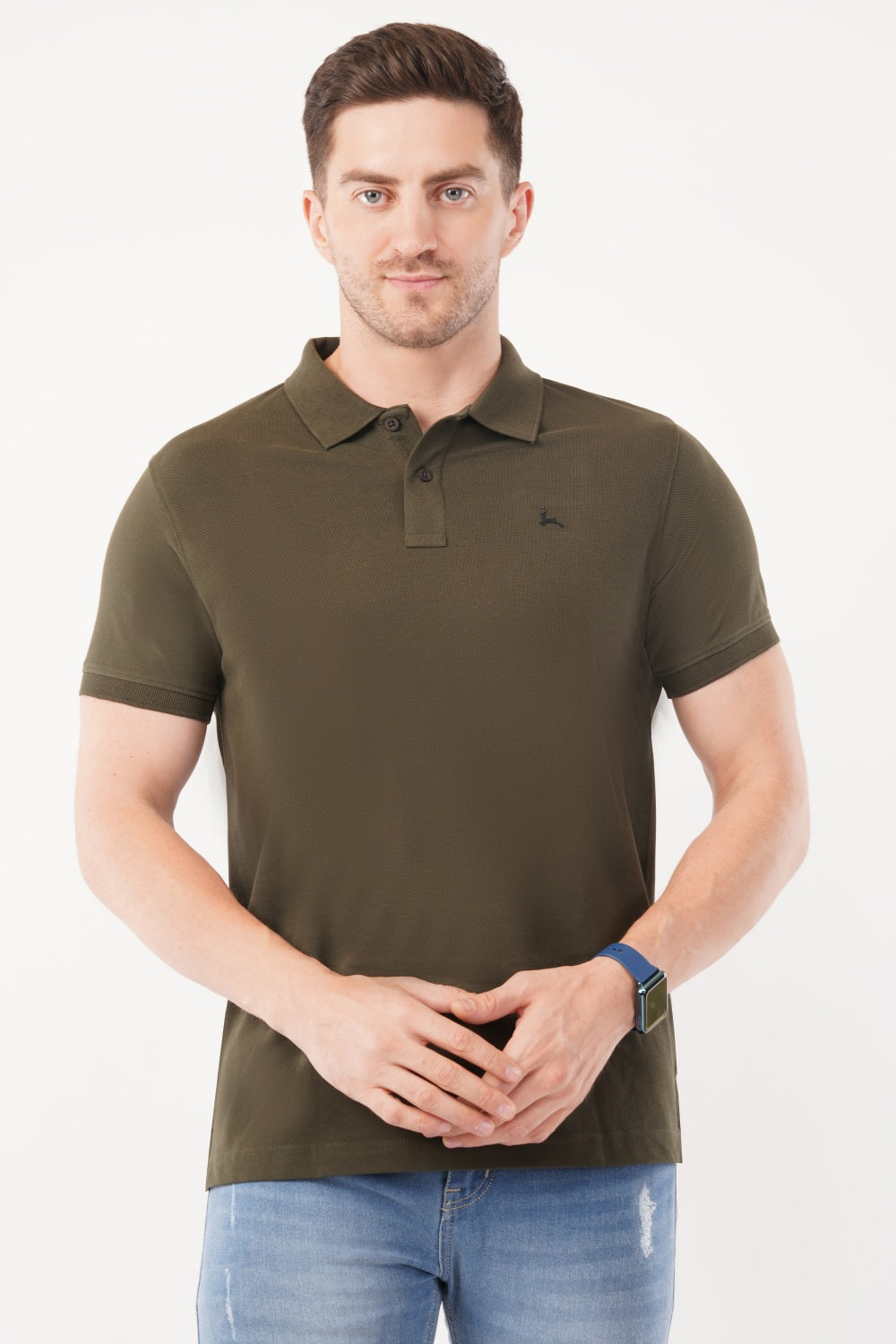 Parx  Solid Half Sleeve Polo T-shirt