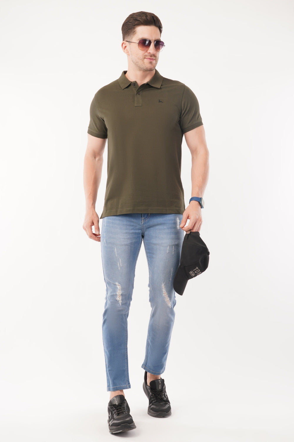 Parx  Solid Half Sleeve Polo T-shirt