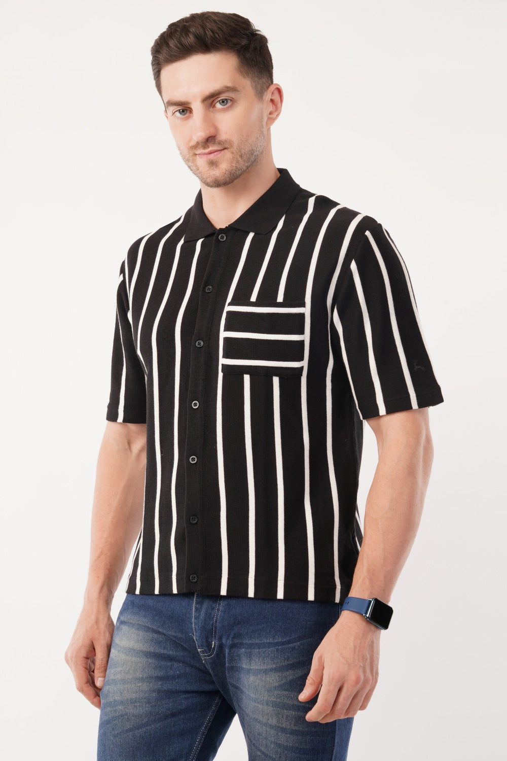 Parx Striper Half Sleeve Polo T-shirt