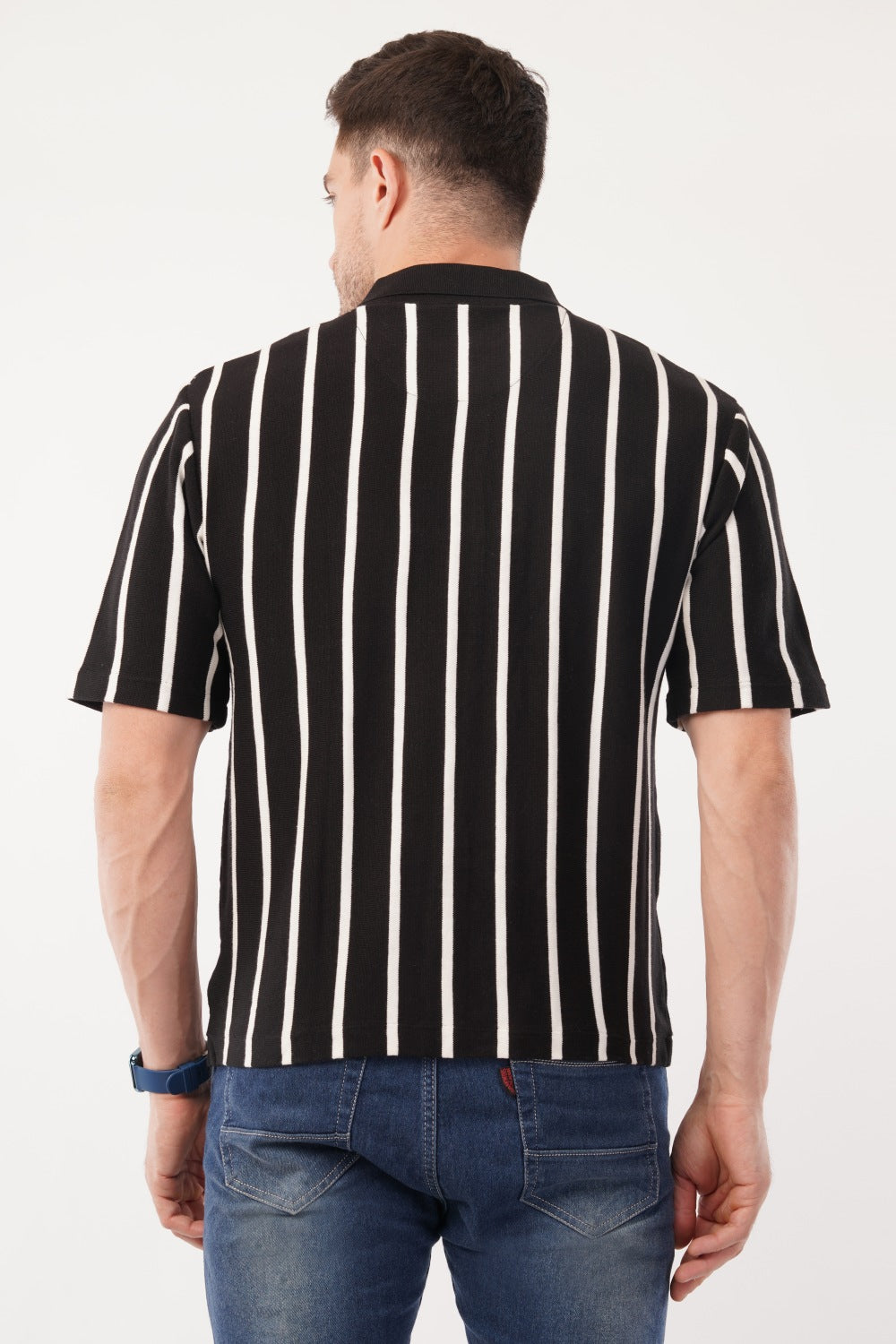 Parx Striper Half Sleeve Polo T-shirt