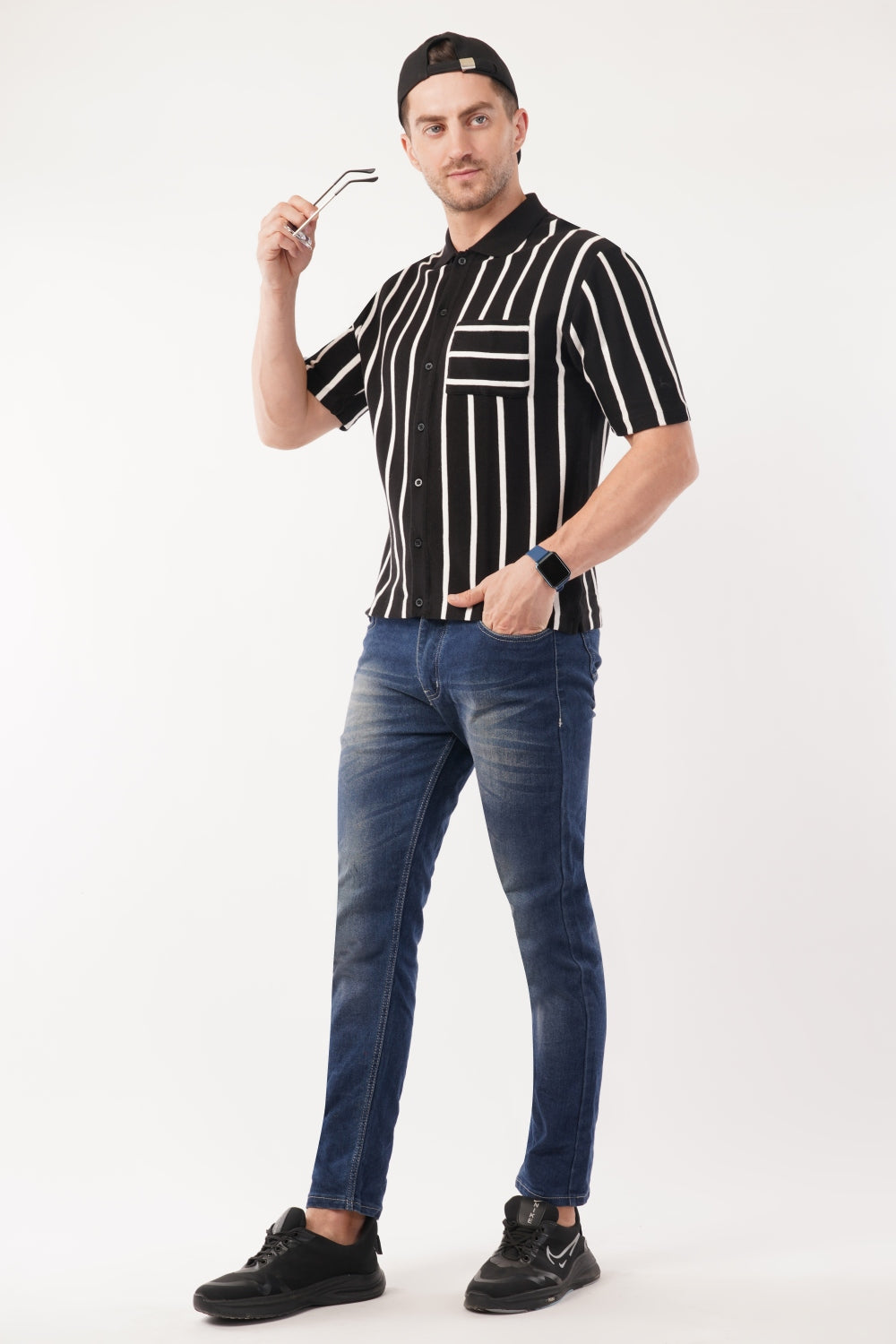 Parx Striper Half Sleeve Polo T-shirt