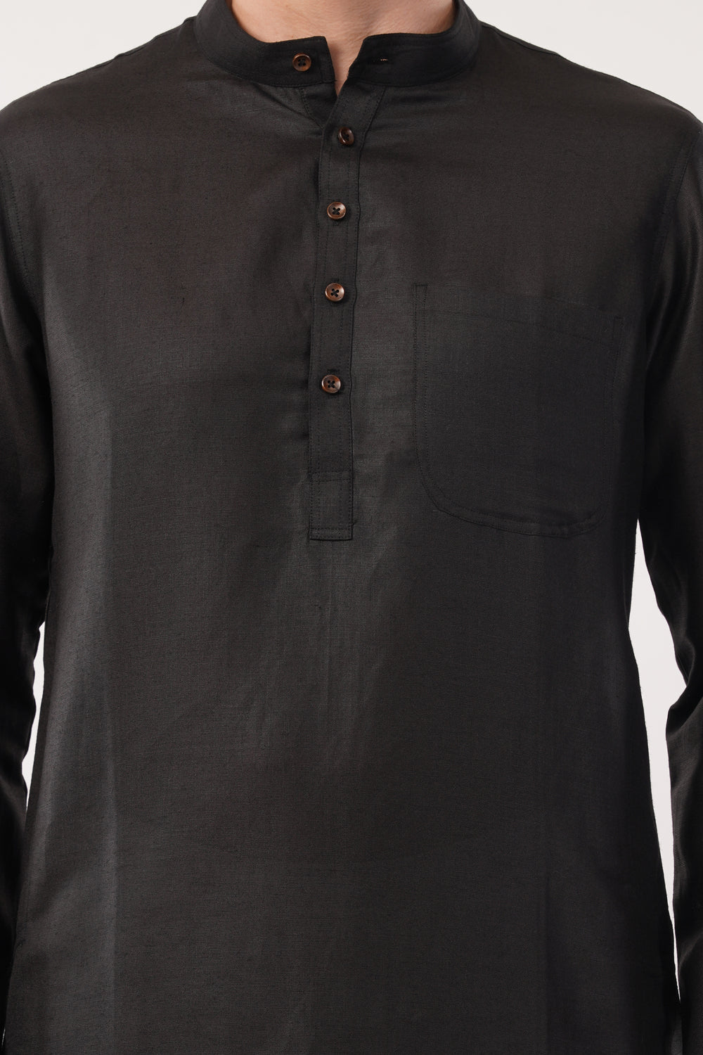 Soul Armor Solid Mandarin Collar Full Sleeve Kurta Set