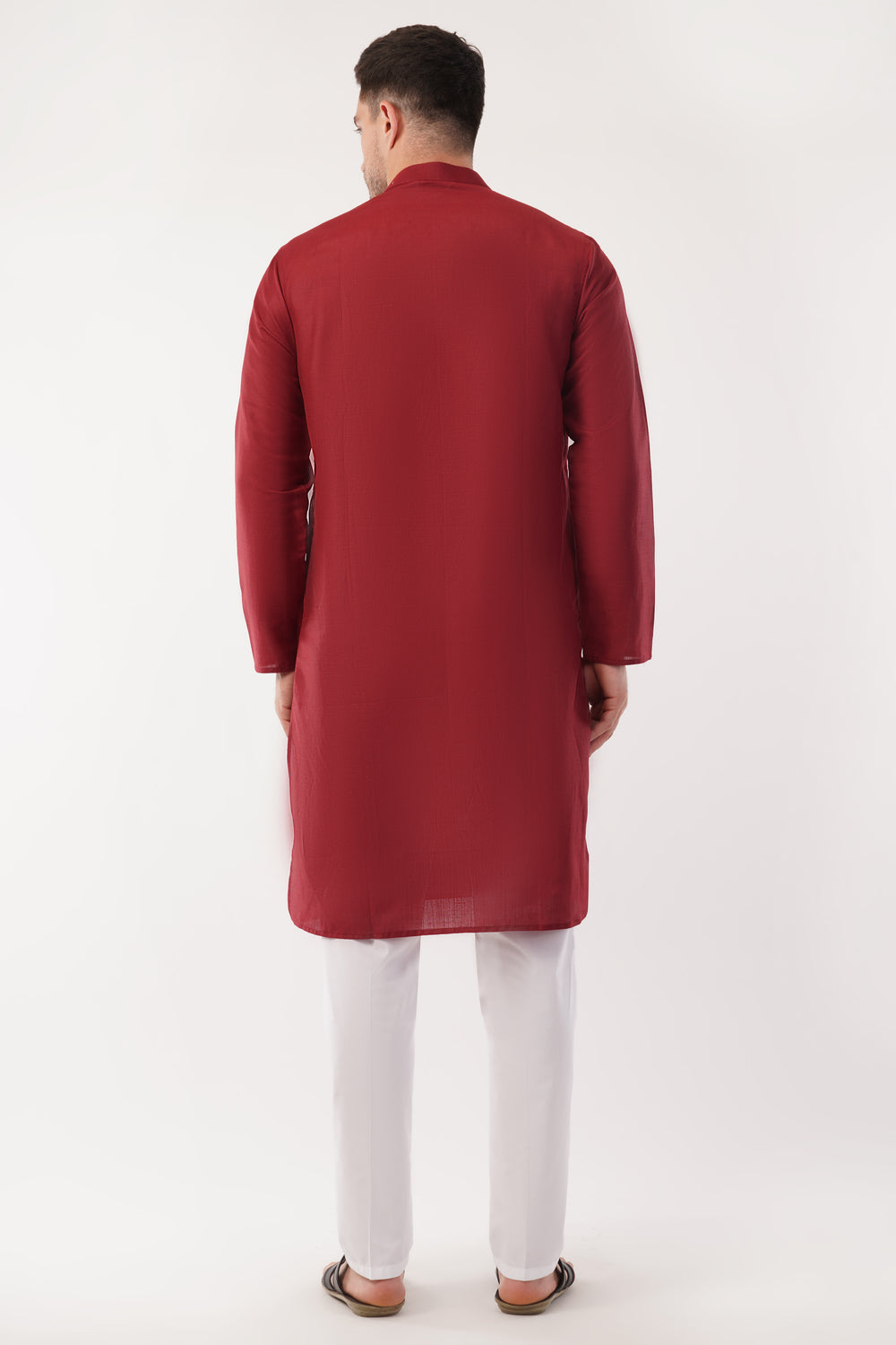 Soul Armor Solid Mandarin Collar Full Sleeve Kurta Set