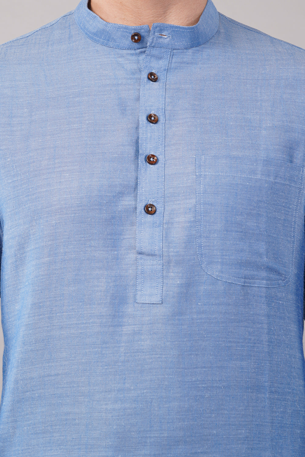 Soul Armor Solid Mandarin Collar Full Sleeve Kurta Set