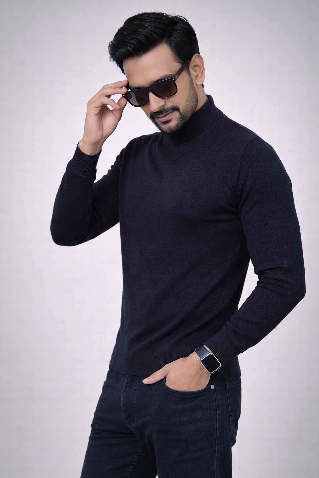 Raymond Full Sleeve Turtle Neck Pullover Sweater