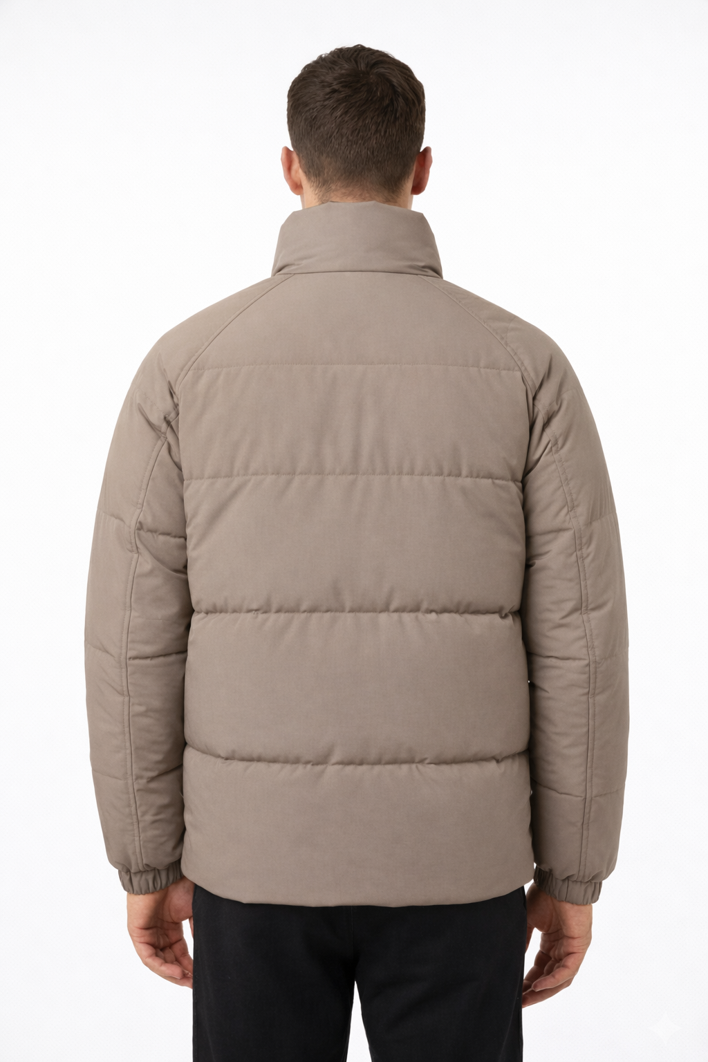 Soul Armor Men’s Solid High-Neck Full Zip Jacket with Front Button Placket