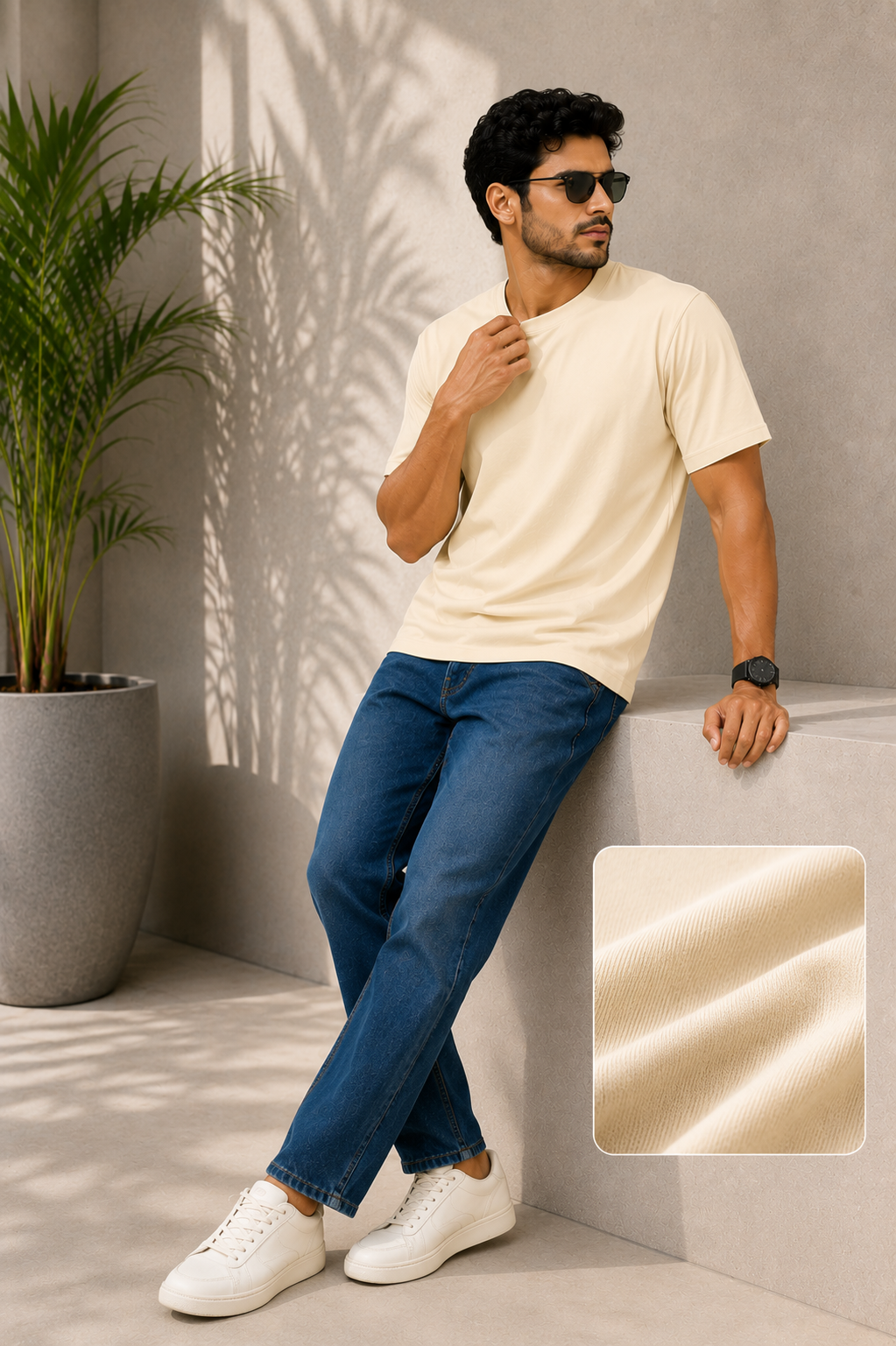 SOUL ARMOR Men's Solid Half Sleeve T-Shirt | Premium 95% Cotton Spandex Stretch Fit | Casual Everyday Wear