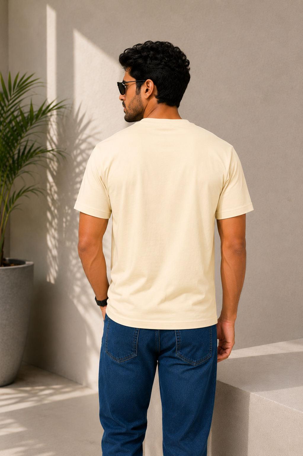 SOUL ARMOR Men's Solid Half Sleeve T-Shirt | Premium 95% Cotton Spandex Stretch Fit | Casual Everyday Wear
