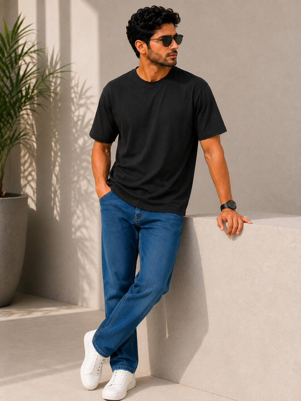 SOUL ARMOR Men's Solid Half Sleeve T-Shirt | Premium 95% Cotton Spandex Stretch Fit | Casual Everyday Wear