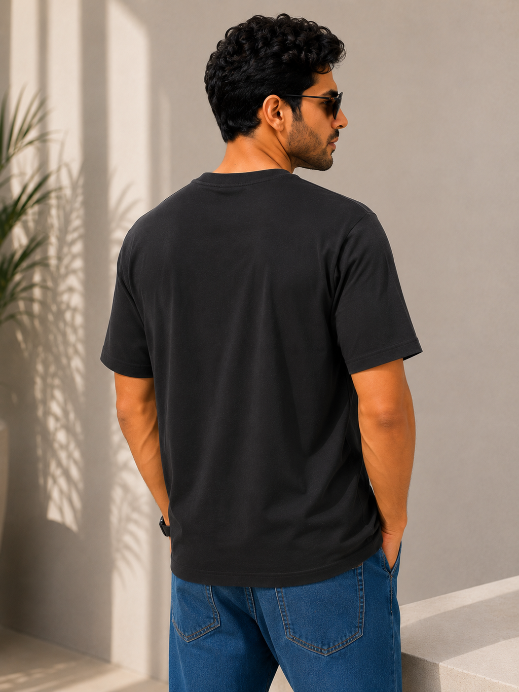 SOUL ARMOR Men's Solid Half Sleeve T-Shirt | Premium 95% Cotton Spandex Stretch Fit | Casual Everyday Wear