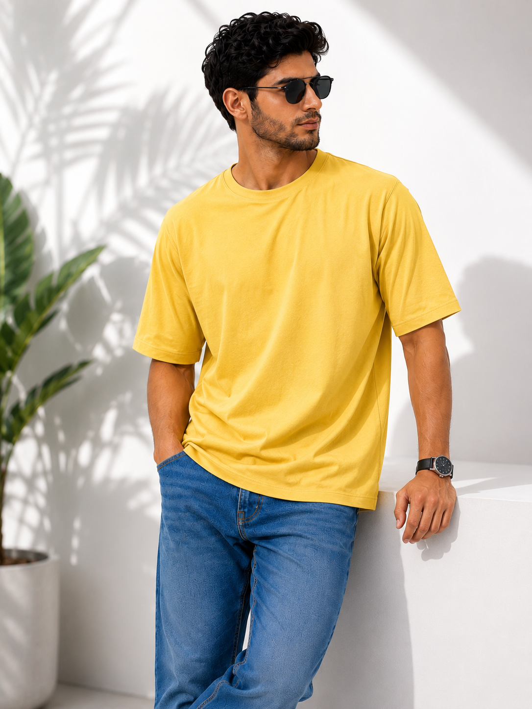 SOUL ARMOR Men's Solid Half Sleeve T-Shirt | Premium 95% Cotton Spandex Stretch Fit | Casual Everyday Wear