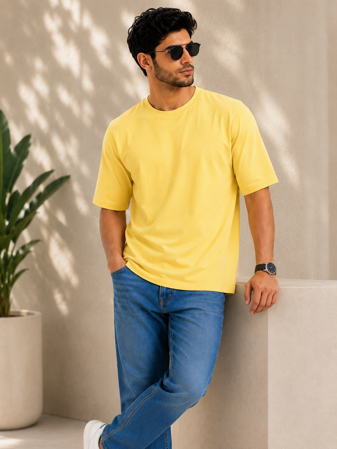 SOUL ARMOR Men's Solid Half Sleeve T-Shirt | Premium 95% Cotton Spandex Stretch Fit | Casual Everyday Wear