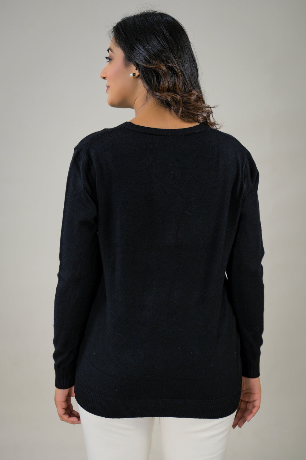 Soul Armor Solid Full Sleeve Button Cardigan Sweater