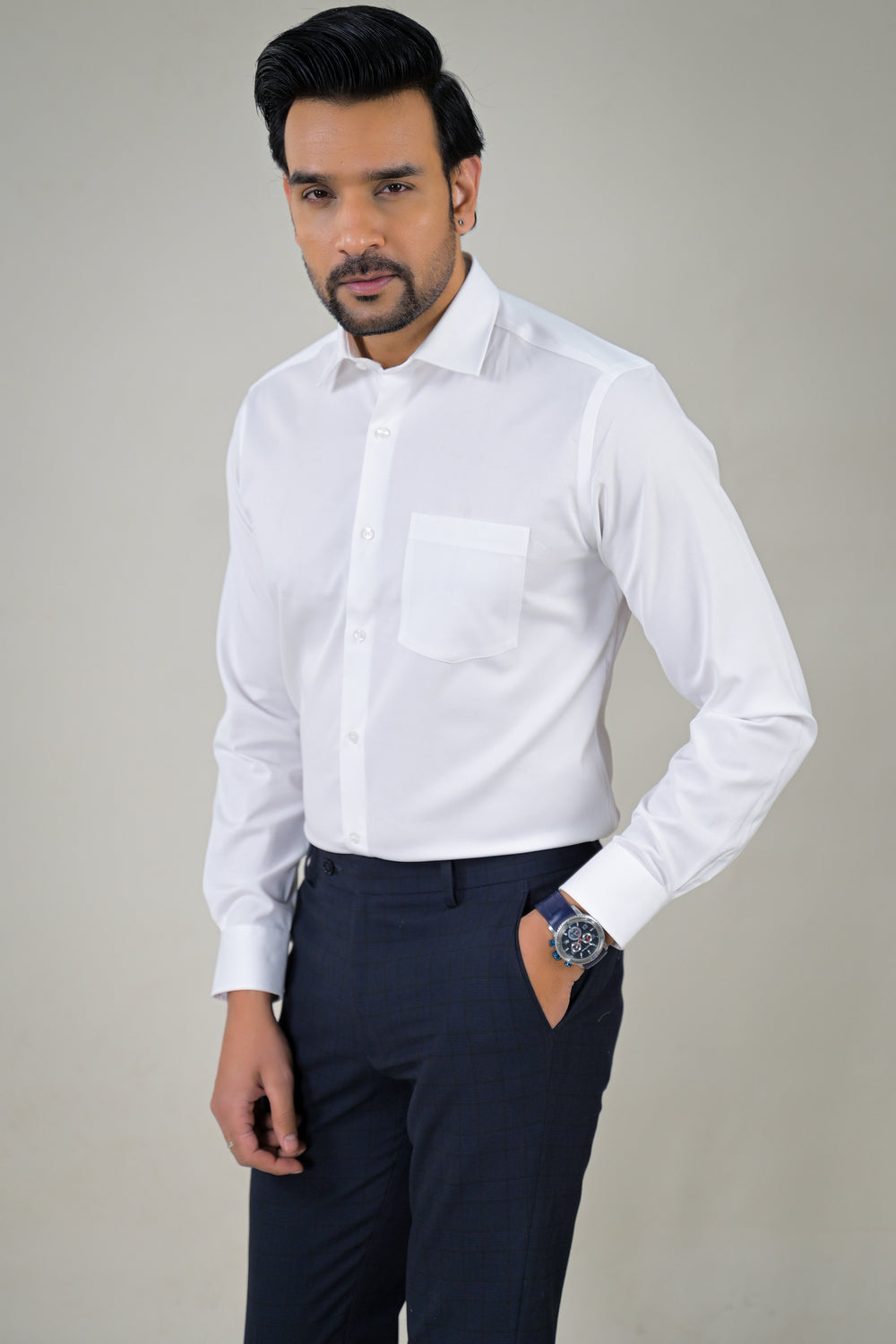 Park Avenue Mens Textured  Formal Shirt