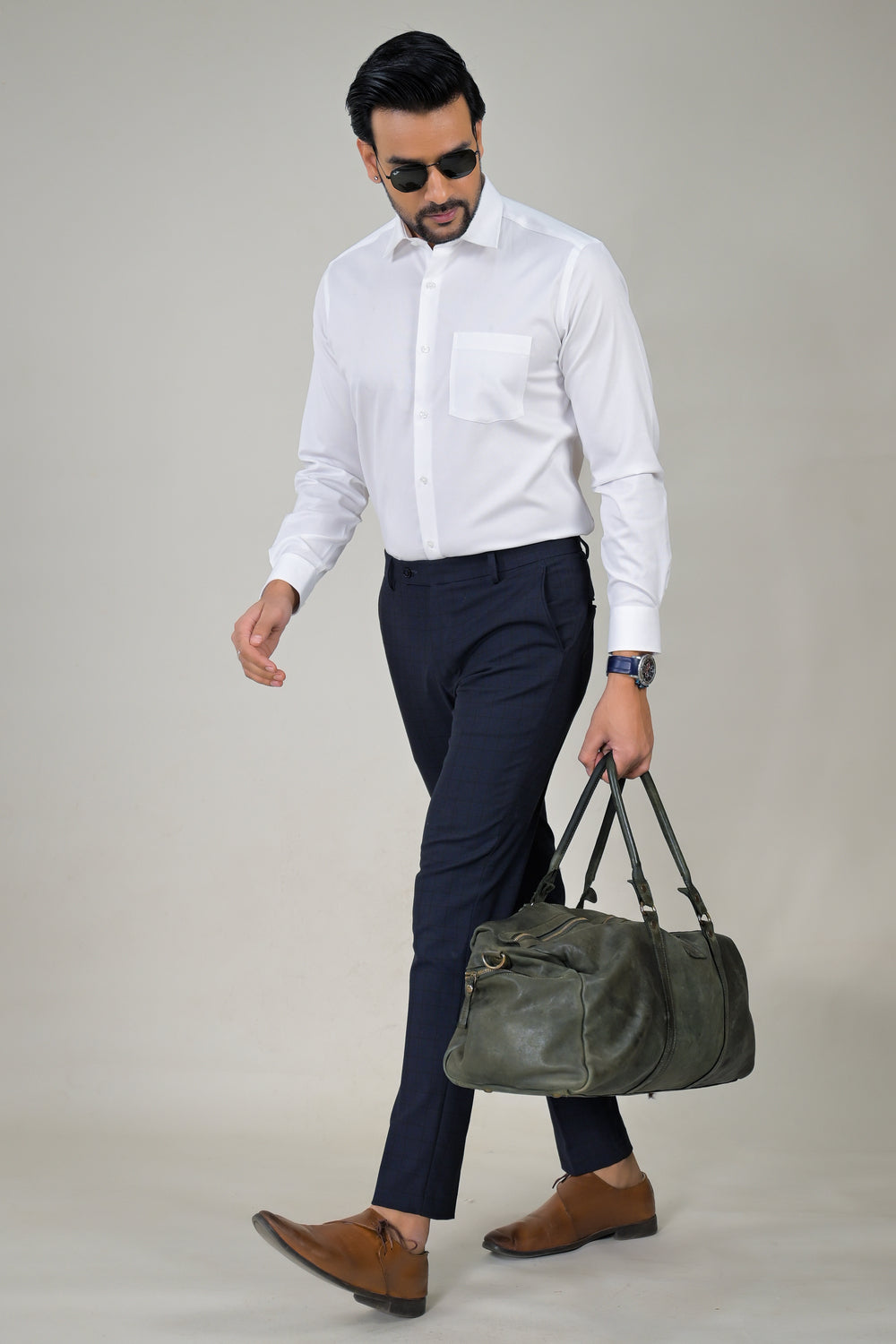 Park Avenue Mens Textured  Formal Shirt