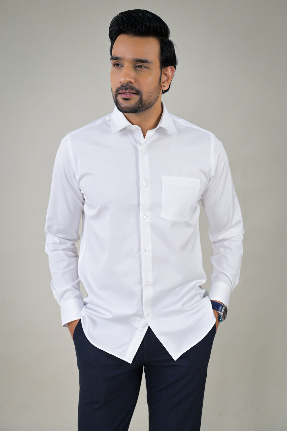 Park Avenue Mens Textured  Formal Shirt