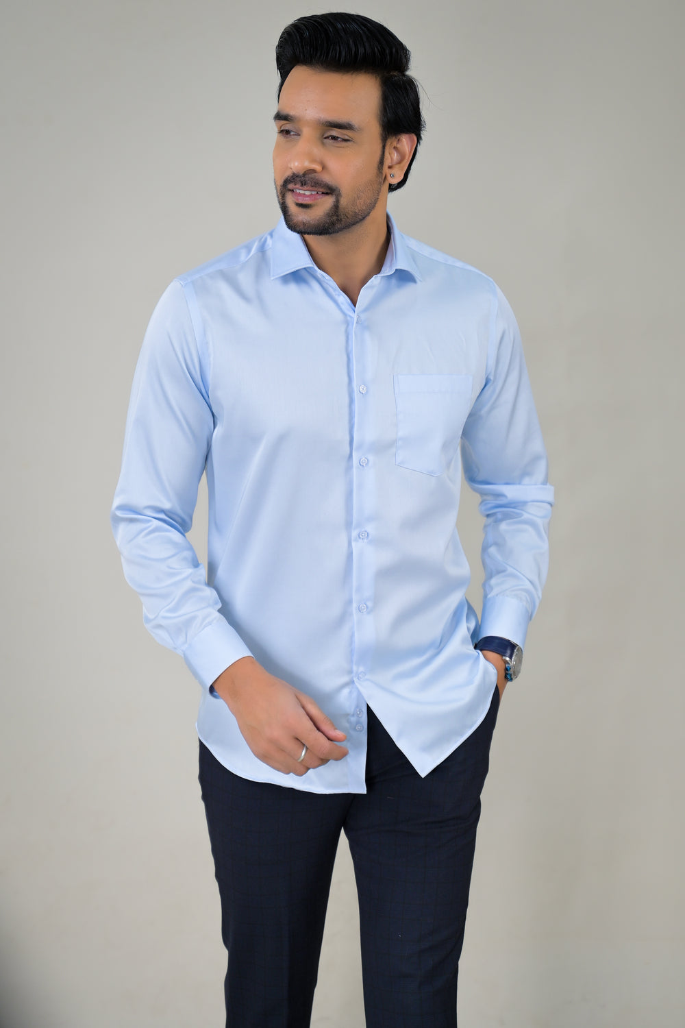 Park Avenue Solid Mens Formal Shirt
