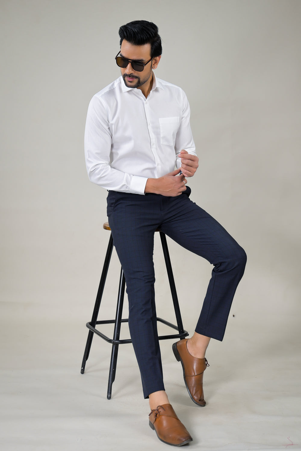 Park Avenue  Mens Plain Formal Office Wear Shirt