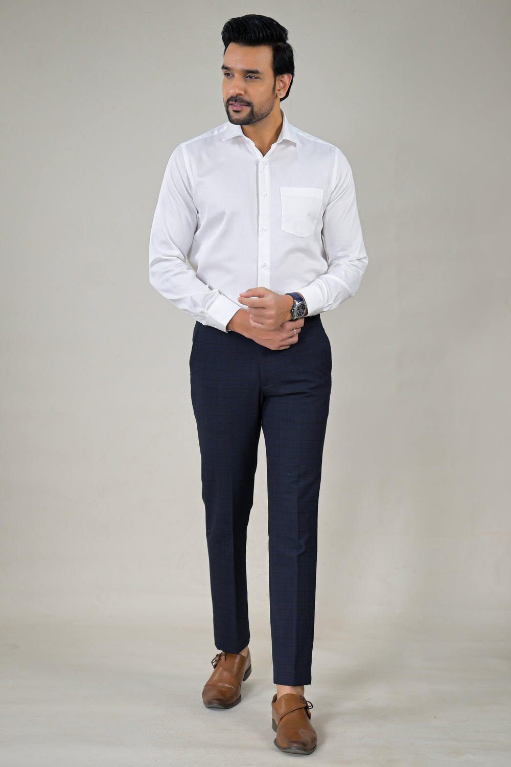 Park Avenue Solid Mens Formal Shirt