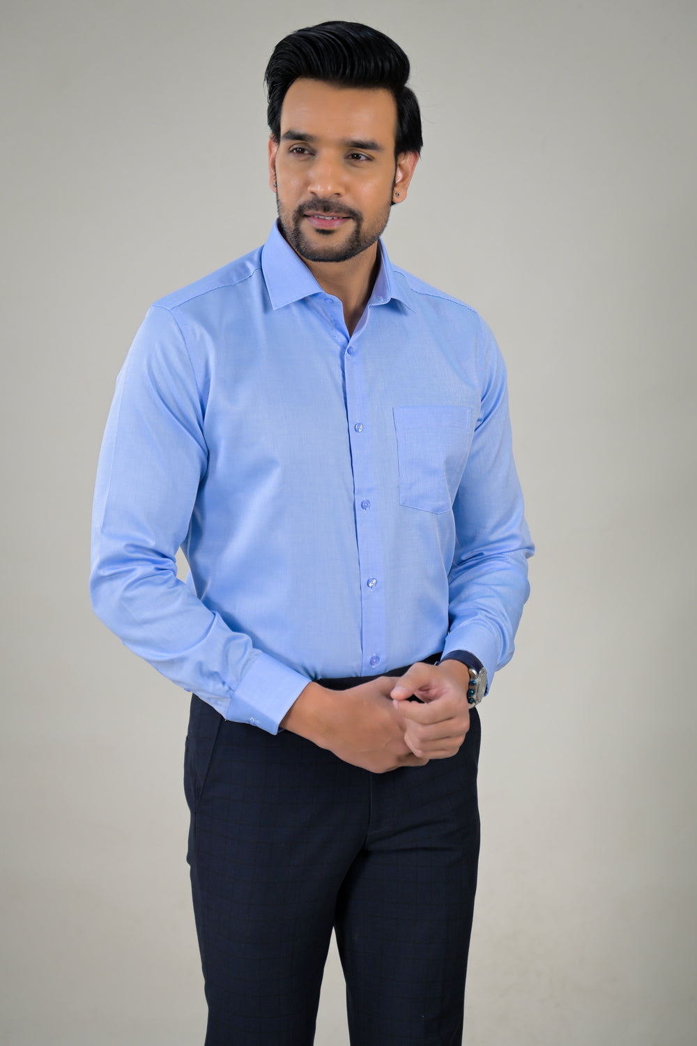 Park Avenue  Elegant Textured Formal Shirt