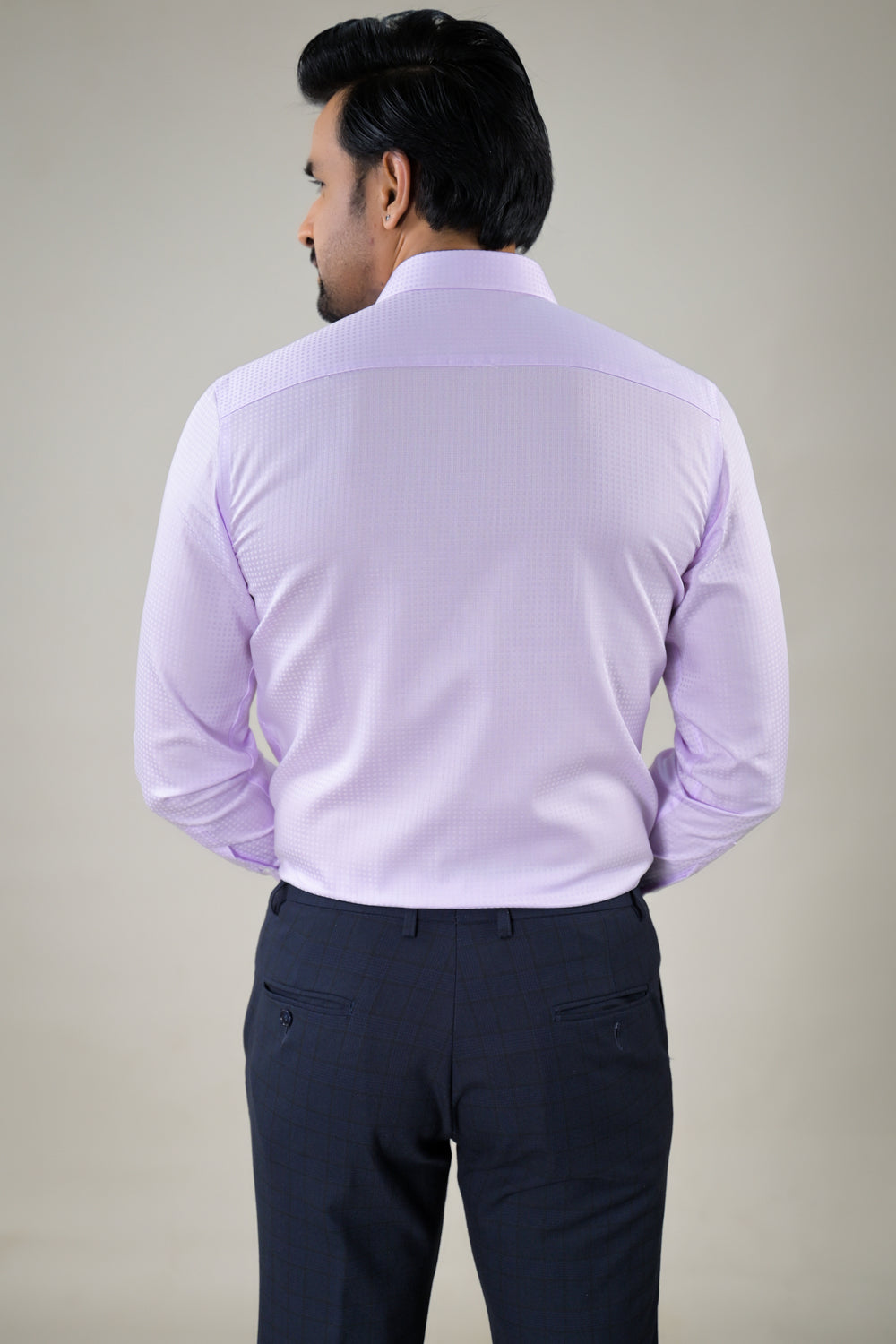 Park Avenue Mens Light Purple Office Wear Formal Shirt