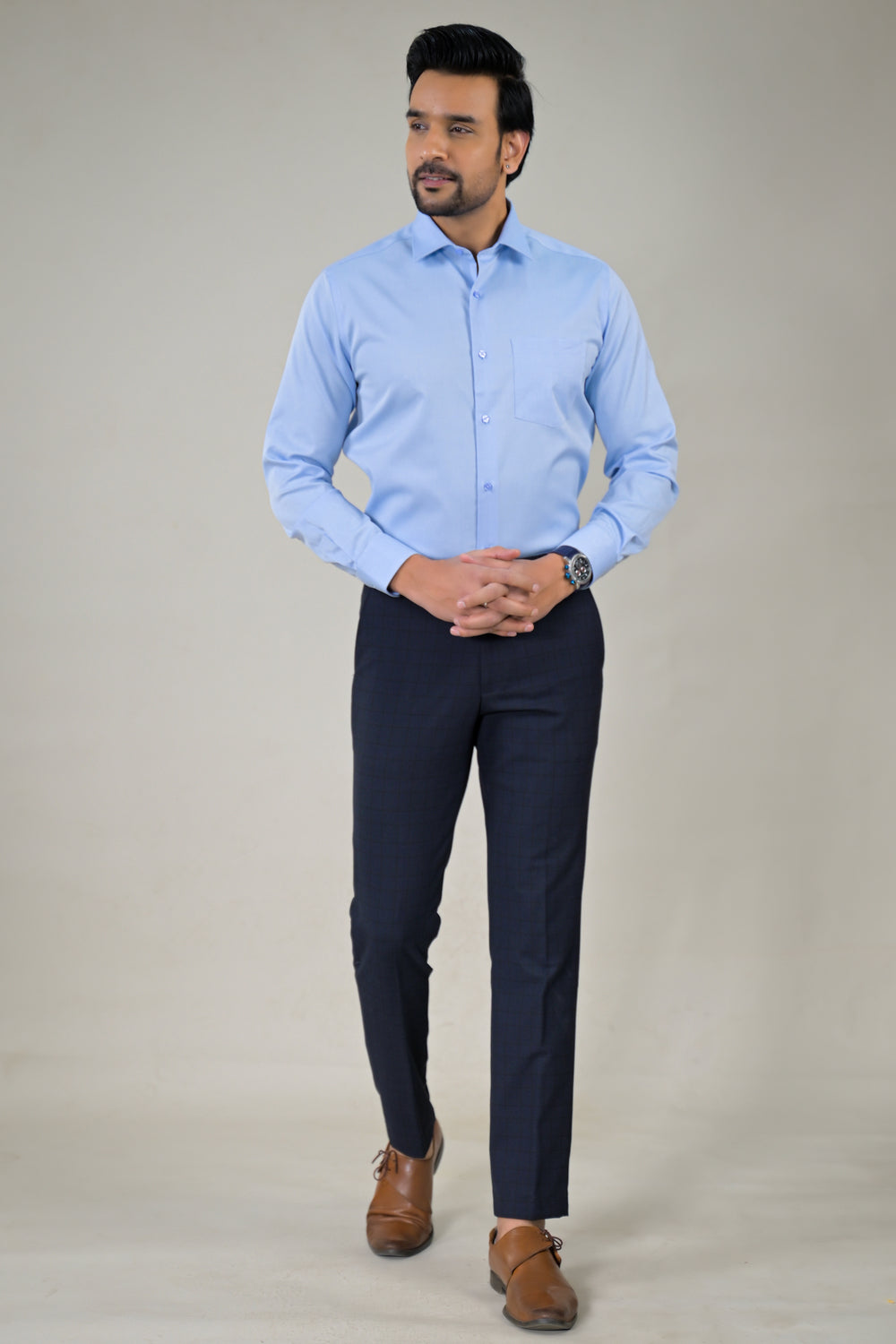 Park Avenue Mens Textured  Formal Shirt
