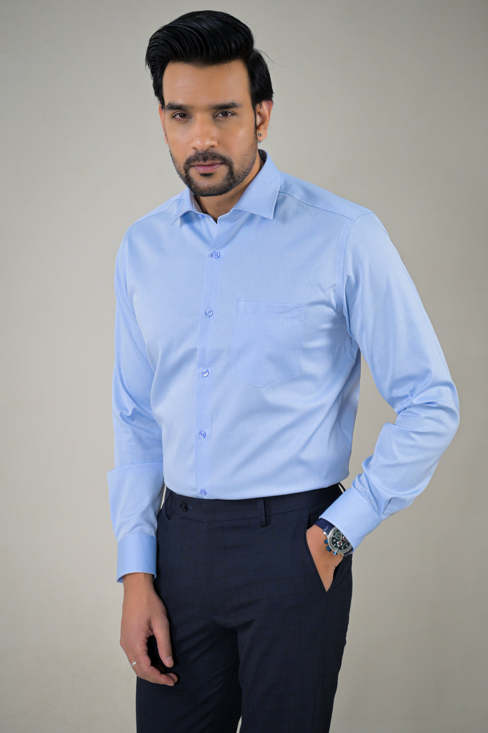 Park Avenue Mens Textured  Formal Shirt