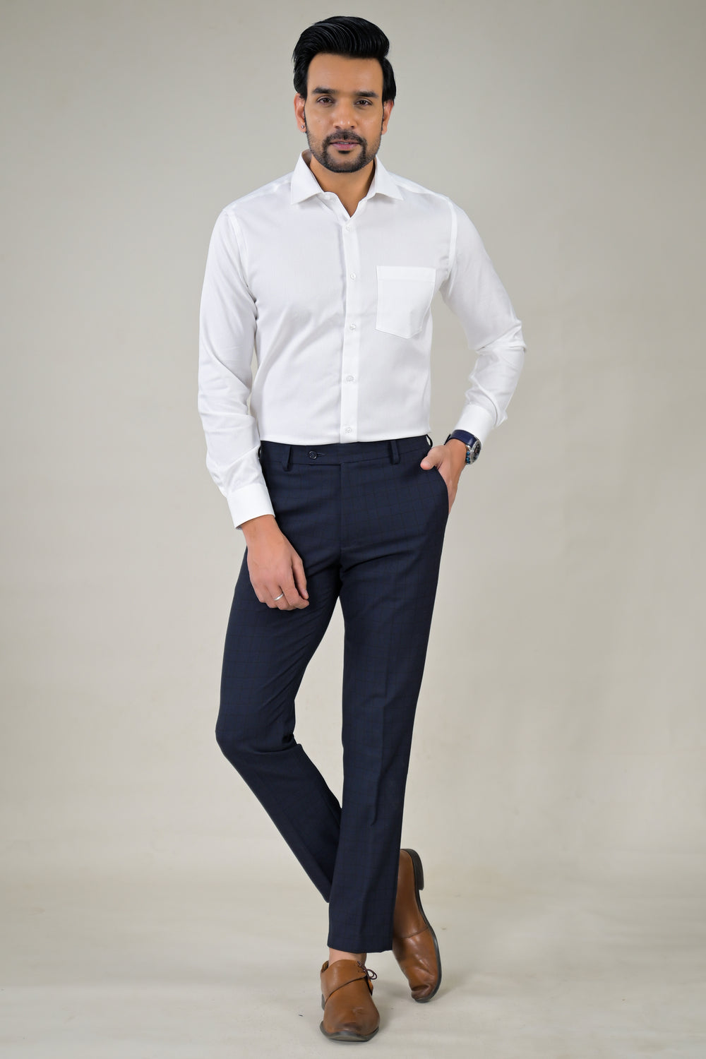 Park Avenue Mens White Classic Formal Shirt