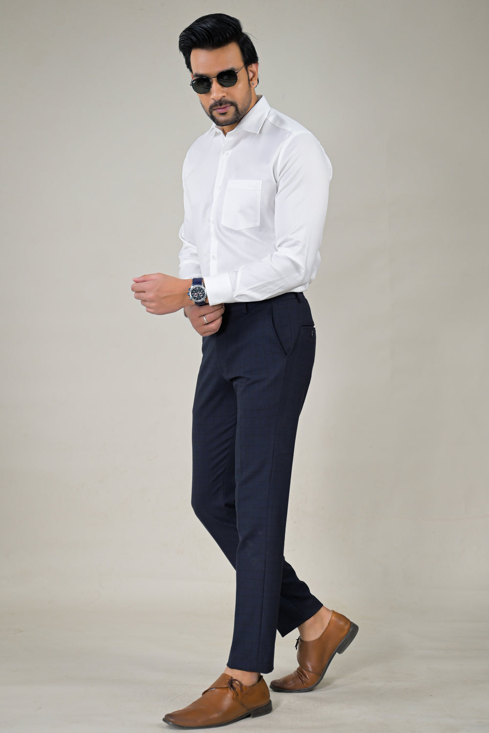 Park Avenue Mens White Classic Formal Shirt