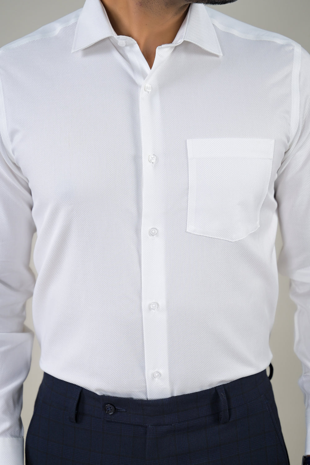Park Avenue Mens White Classic Formal Shirt