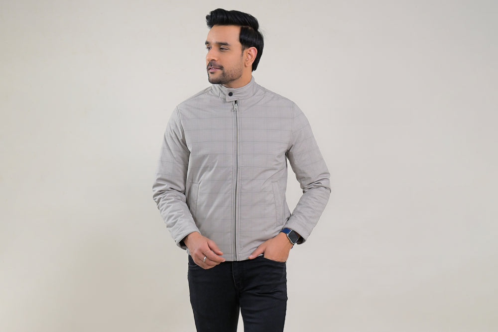 Soul Armor Fine Check Pattern Full Sleeve Jacket