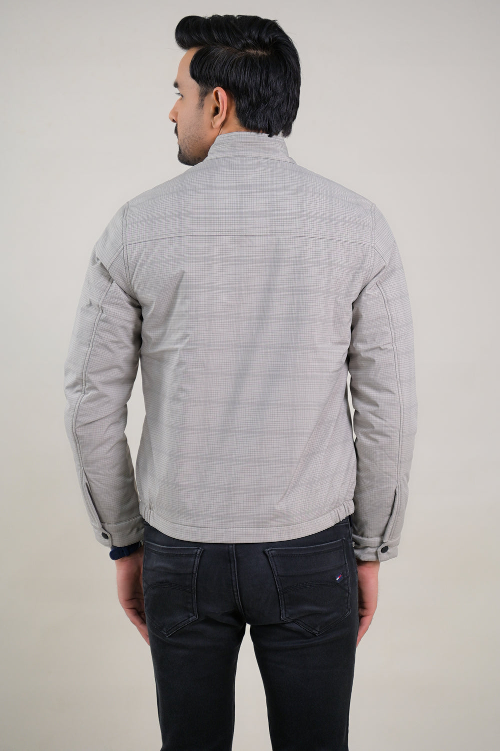 Soul Armor Fine Check Pattern Full Sleeve Jacket