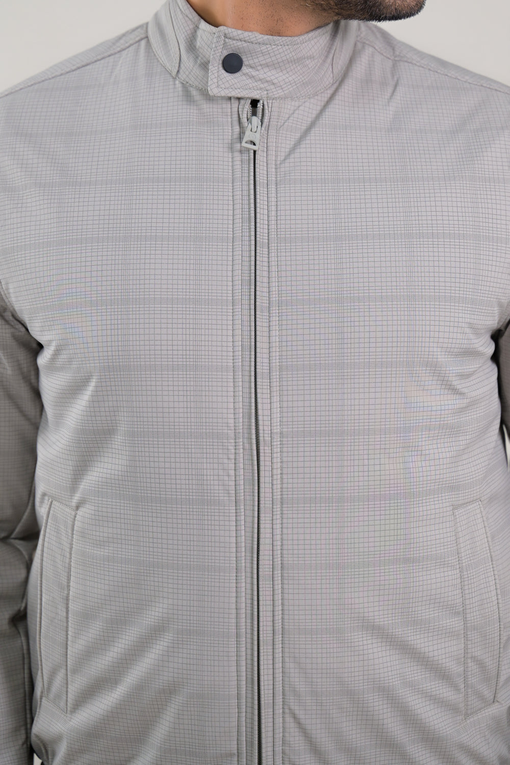 Soul Armor Fine Check Pattern Full Sleeve Jacket
