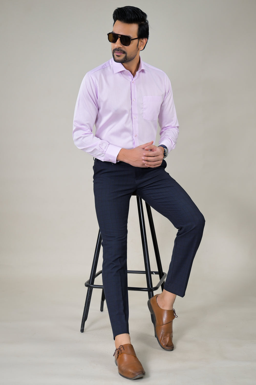 Park Avenue Mens Subtle Textured Formal Shirt