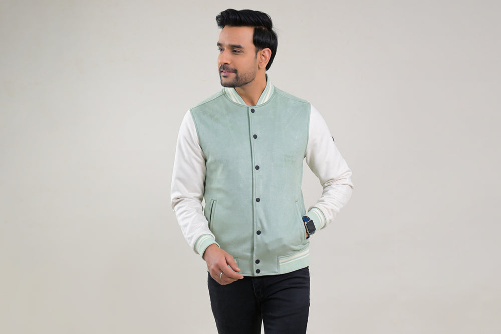 Soul Armor Varsity Style Full Sleeve Snap Button Jacket